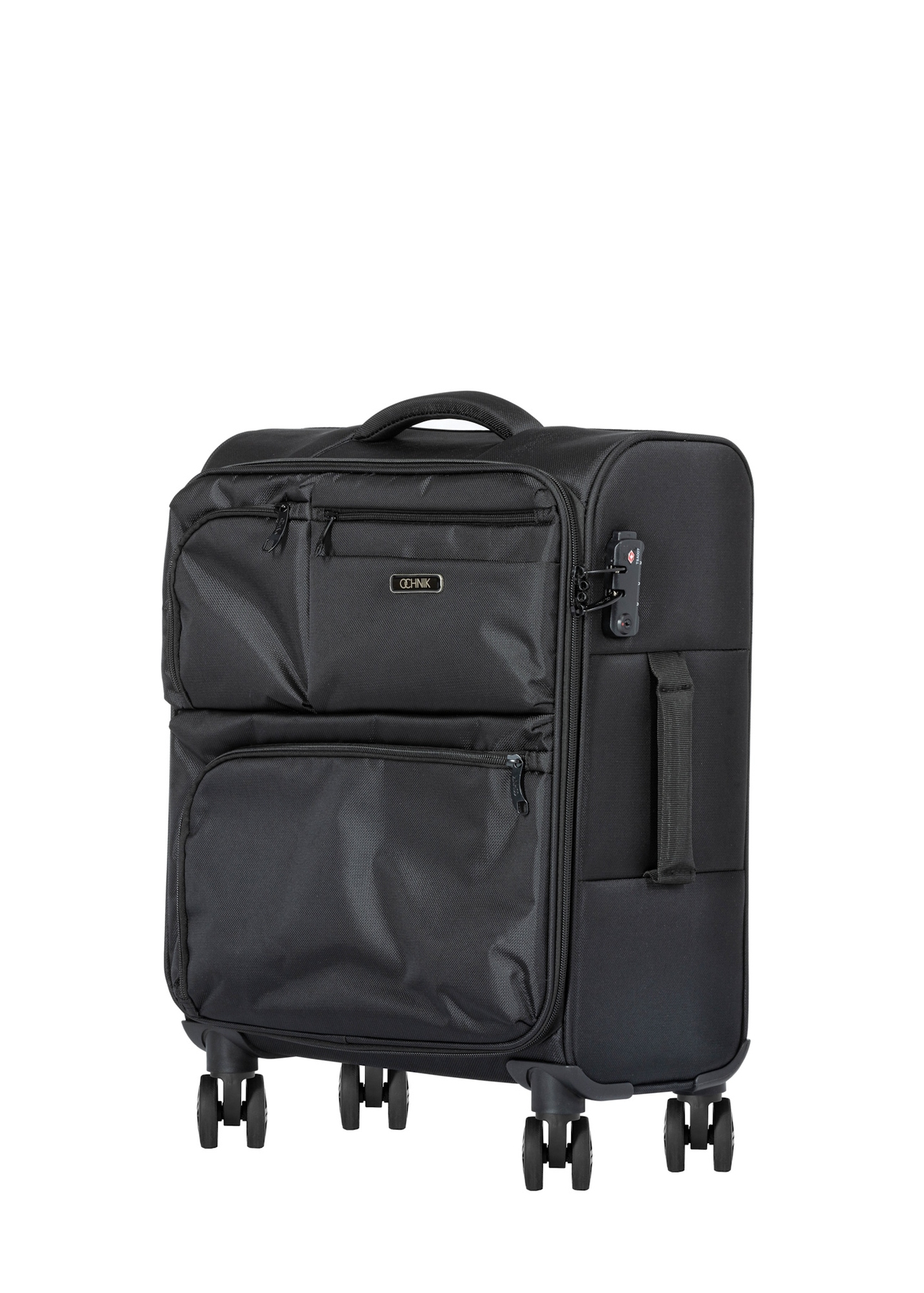 Маленька валіза на колесах WALNY-0048-99-19(W26), діагональний вигляд виробу на білому фоні.