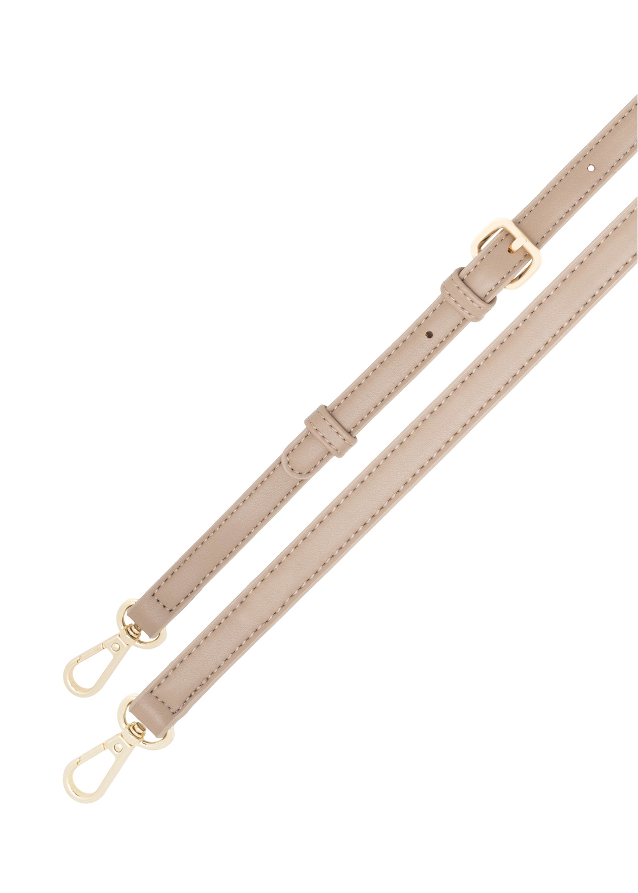 Бежева жіноча сумка з прострочкою TOREC-1151-1D(W26), вигляд виробу з ремінцем на білому фоні.