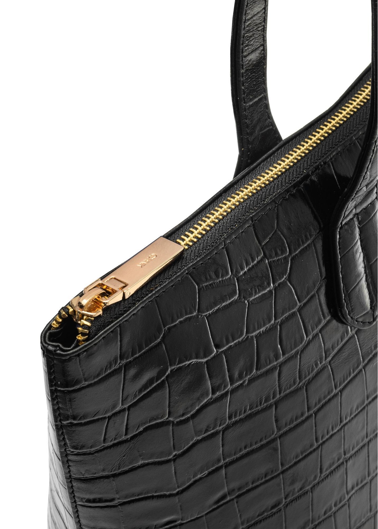 Жіноча шкіряна сумка-шопер TORES-0939F-9G(W26), крупний план деталі виробу на білому фоні.