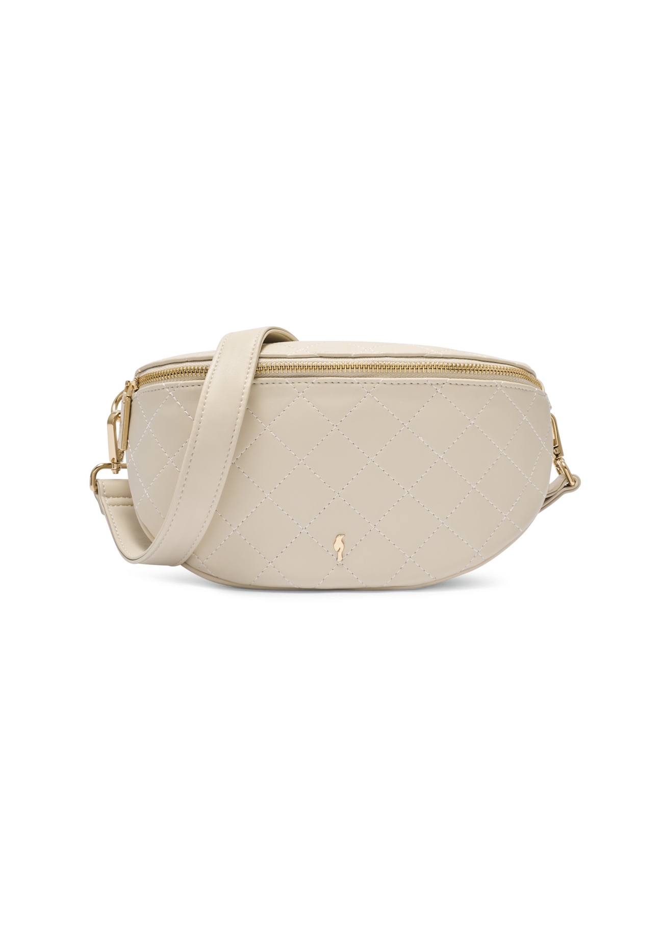 Стьобана біла жіноча сумка-бананка TOREC-0878B-0B(W26)