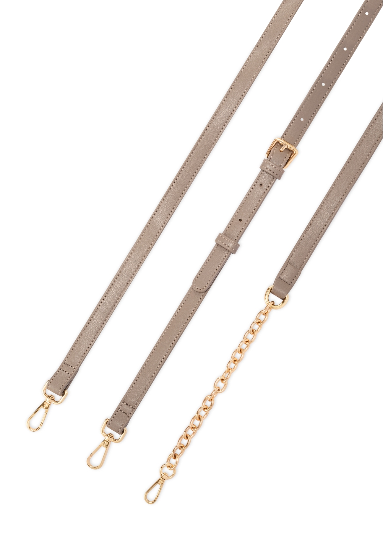 Світло-коричнева жіноча сумка-месенджер TOREC-1179-1K(W26), вигляд виробу з ремінцем на білому фоні.