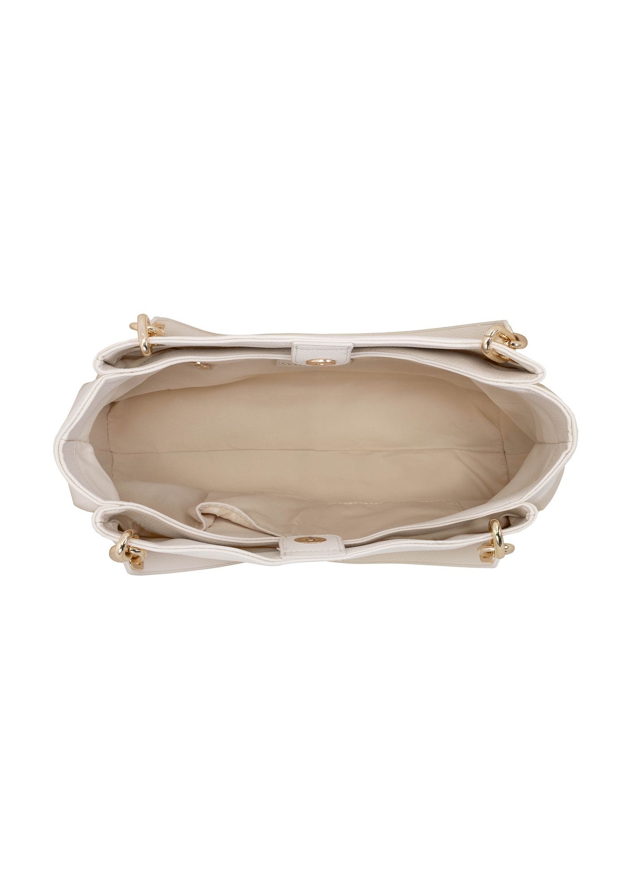 Кремова жіноча сумка зі шкірозамінника TOREC-0998-0B(W26)