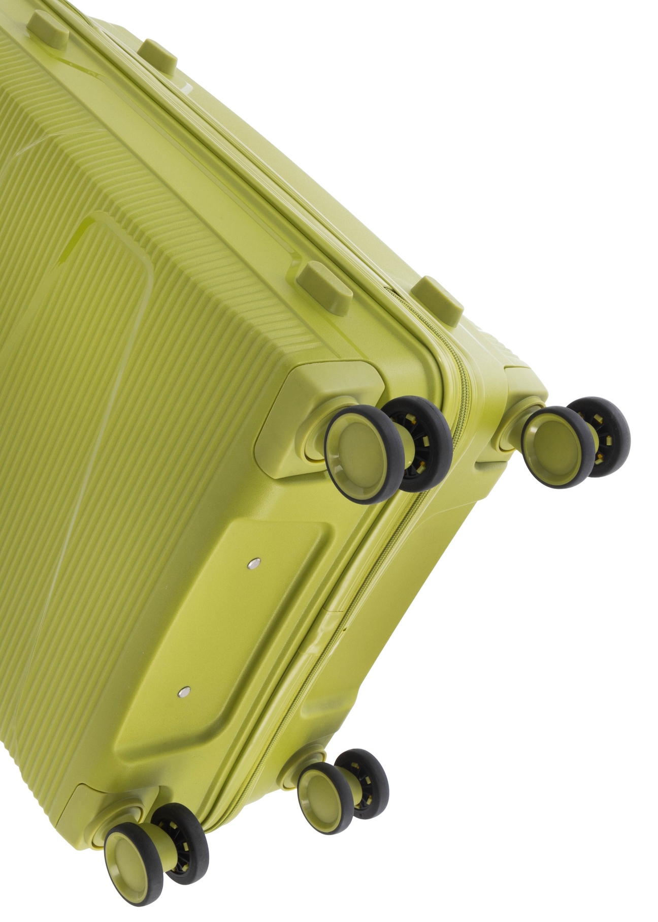 Маленька валіза на колесах WALPP-0028-8G-19(W26), вигляд виробу на колесах на білому фоні.