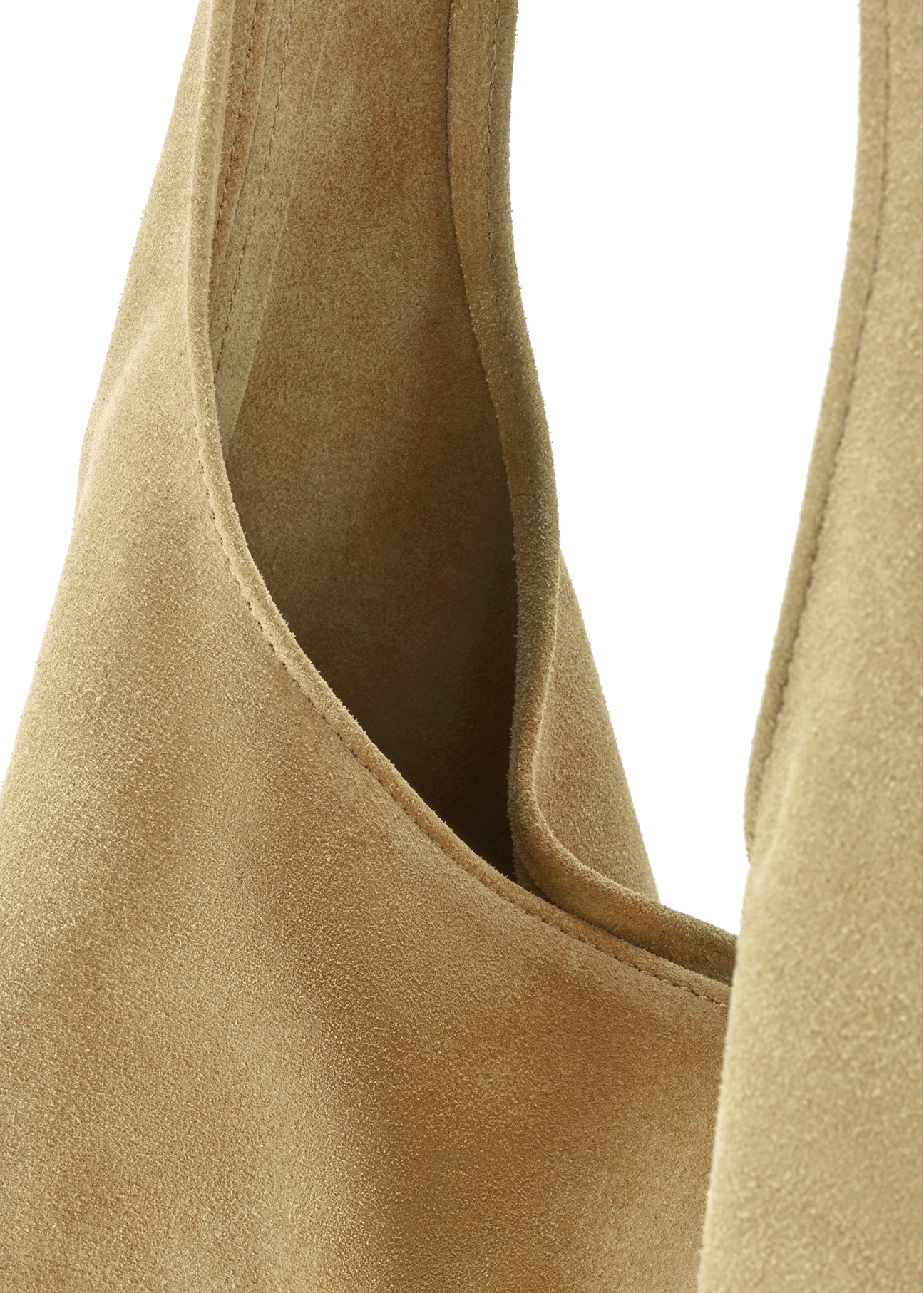 Жіноча замшева сумка-шопер TORES-1177-2C(W26), крупний план деталі виробу на білому фоні.