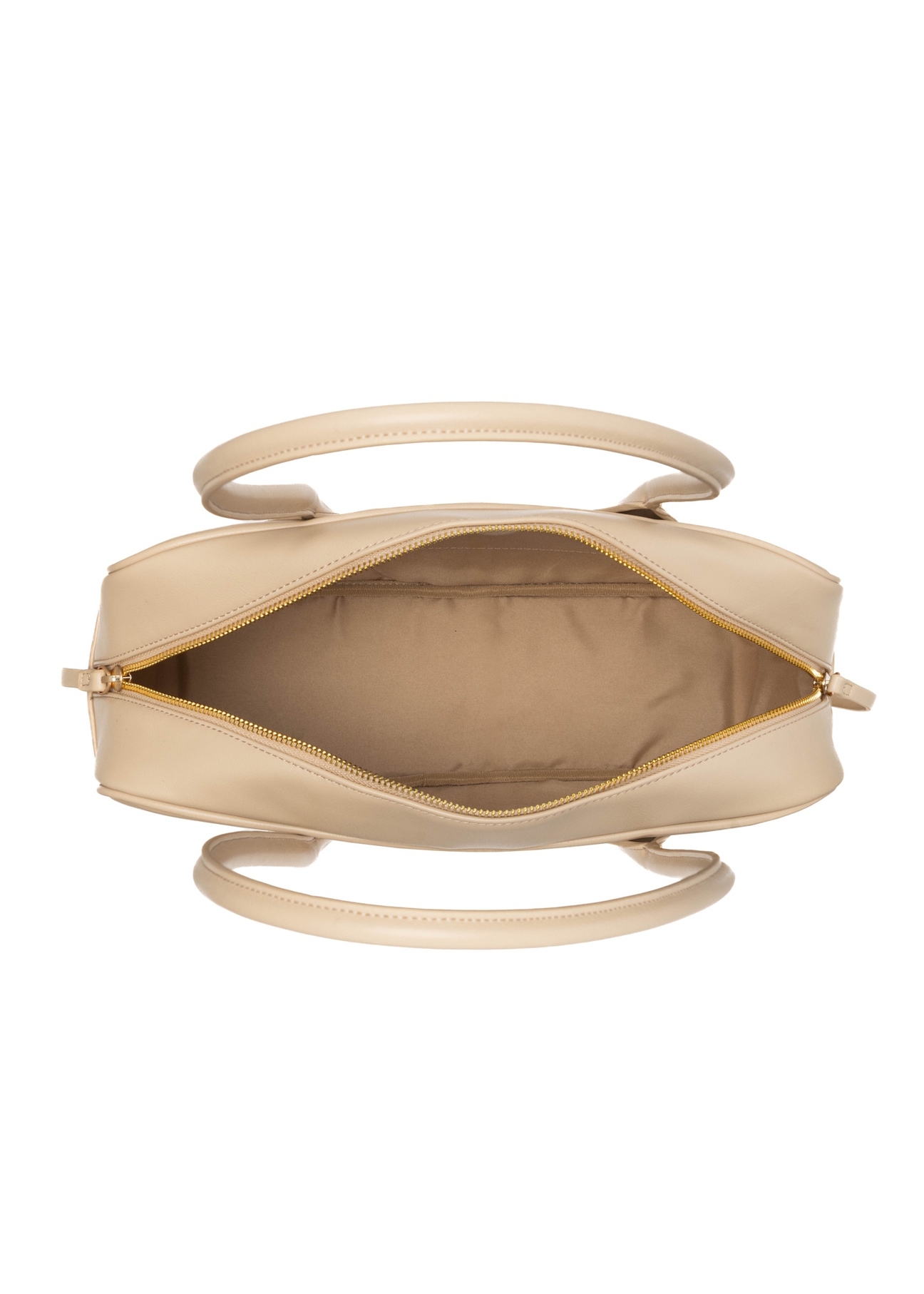 Бежева жіноча сумка через плече TOREC-1232-1A(W26), вигляд виробу всередині на білому тлі.