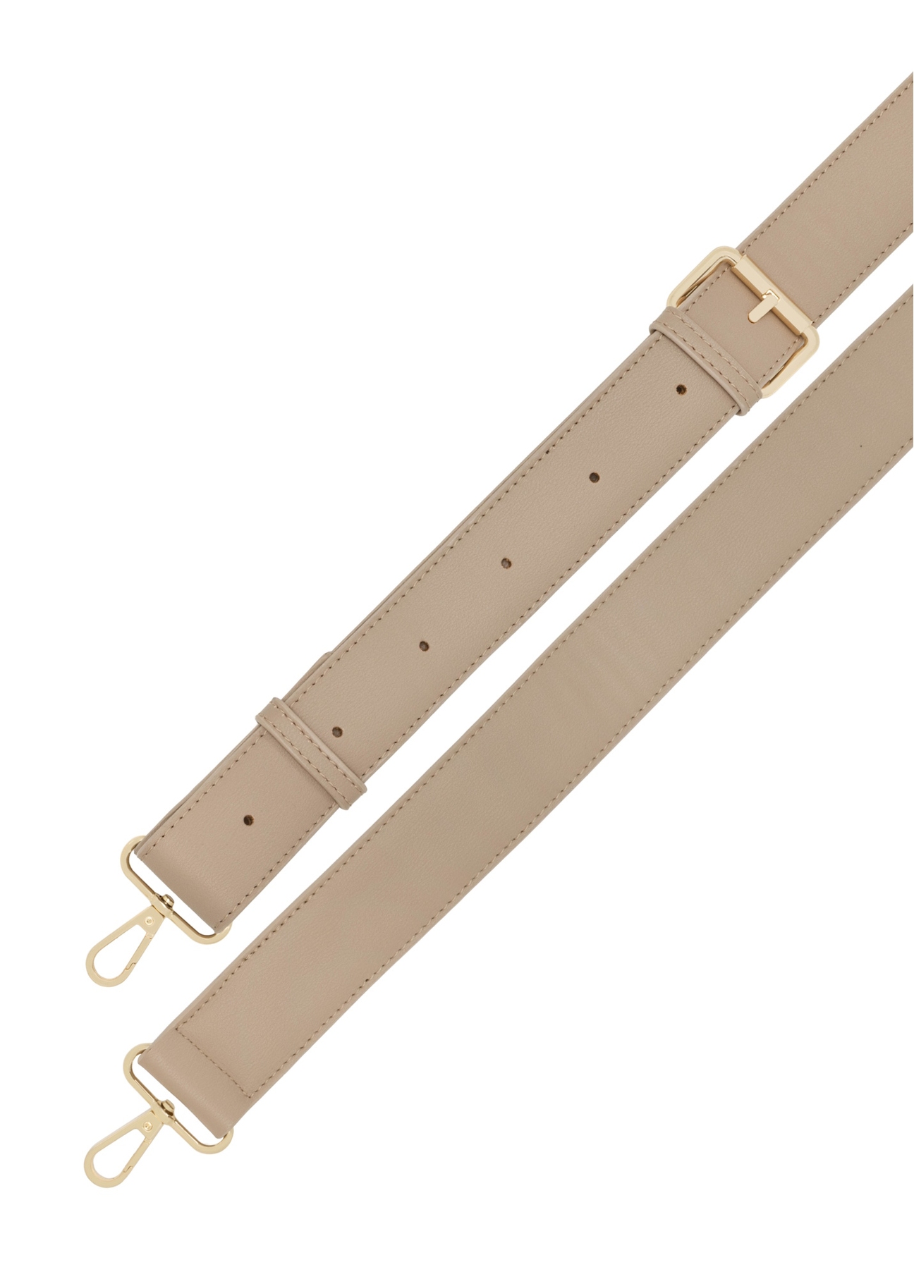 Бежева маленька жіноча сумочка TOREC-1172-1B(W26), вигляд виробу з ремінцем на білому фоні.