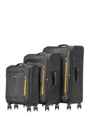 Комплект валіз на колесах 19"/24"/28" WALNY-0042-99(W25), вигляд товару на білому тлі.