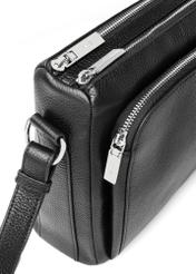 Czarna skórzana torebka damska TORES-1217-9I(W26)