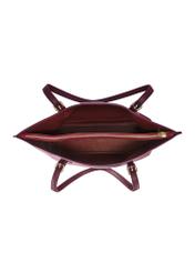 Bordowa duża torba shopper TOREC-1088-49(Z25)