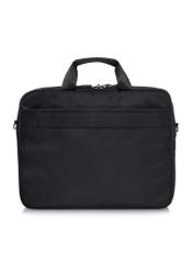 Чоловічий чорний портфель з кишенею для ноутбука TORMN-0312-99(W24)-02