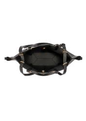 Чорна жіноча сумка через плече TOREC-1231-99(W26), вигляд виробу всередині на білому тлі.