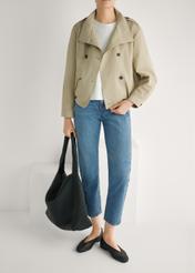 Жіночі чорні плетені балетки BUTYD-1251-99(W26), вигляд виробу спереду на ногах моделі.