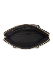 Чорна жіноча сумка для ноутбука TOREC-1130-99(W26), вигляд виробу всередині на білому тлі.