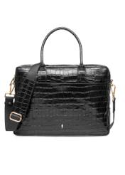 Skórzana elegancka torba damska croco TORES-1128F-9G(W26)
