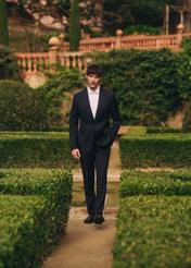 Granatowa marynarka męska MARMT-0024-7E(W26)