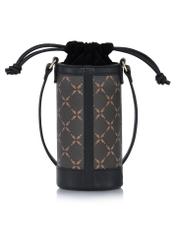 Коричнева жіноча сумка з монограмою TOREC-0895-98(W24)-03