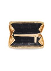 Середній жіночий шкіряний гаманець золотого кольору PORES-0961-28(W25)
