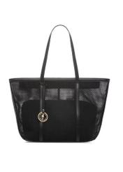 Жіноча сумка з великою сіточкою TOREC-1149-99(W26), вигляд виробу спереду на білому тлі.