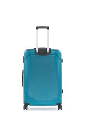 Велика валіза на колесах WALPC-0014-7B-28(W26), вигляд виробу ззаду на білому фоні.