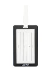 Багажна бирка з літаками AW-012-0013-7C(W26), вигляд виробу ззаду на білому тлі.