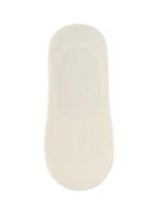 Кремові жіночі шкарпетки до щиколотки SKADT-0052B-0B(W26), вигляд виробу ззаду на білому фоні.