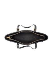 Чорна сумка-шопер TOREC-1029-99(W26), вигляд товару всередині на білому тлі.