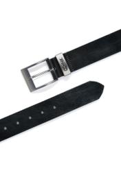 Skórzany czarny pasek męski PASMS-0127A-99(Z26)