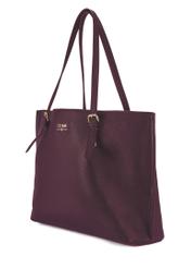 Bordowa duża torba shopper TOREC-1088-49(Z25)