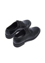 Czarne skórzane półbuty damskie BUTYD-1283-99(Z26)