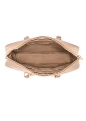 Бежева жіноча сумка для ноутбука TOREC-1209-1B(W26), вигляд виробу всередині на білому тлі.