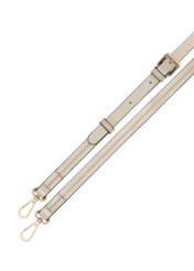 Бежева жіноча сумка через плече TOREC-1182-1A(W26), вигляд виробу з ремінцем на білому фоні.