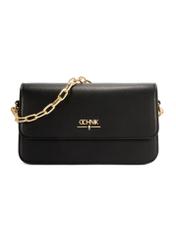 Маленька чорна жіноча сумочка TOREC-1171-99(W26), вигляд виробу спереду на білому тлі.