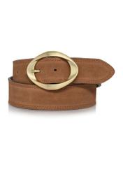 Brązowy zamszowy pasek damski PASDS-0318-1H(Z26)