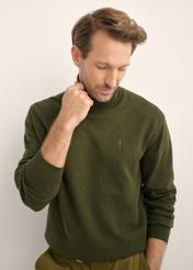 Sweter męski z golfem w kolorze zielonym SWEMT-0095B-8B(Z26)