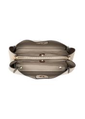 Бежева жіноча сумка через плече TOREC-1182-1A(W26), вигляд виробу всередині на білому тлі.