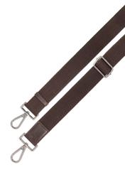 Коричнева шкіряна чоловіча сумка TORMS-0459-1H(Z26), ремінець виробу, вигляд на білому тлі.