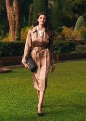 Легке жіноче пальто з віскози KURDT-0650-1K(W26)