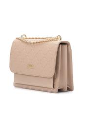 Beżowa torebka damska z monogramem TOREC-1155-1A(W26)