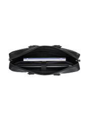 Чоловічий чорний шкіряний портфель TORMS-0415-99(W24)-06