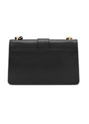 Чорна жіноча сумка-месенджер TOREC-1137-99(W26), вигляд виробу зі зворотного боку на білому фоні.