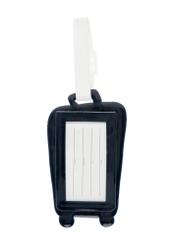 Багажна бирка AW-012-0012-7D(W26), вигляд виробу ззаду на білому тлі.