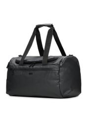 Чорна дорожня сумка TORMN-0412-99(W26), діагональний вигляд виробу на білому тлі.