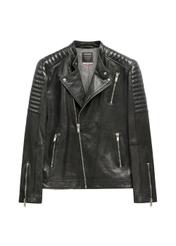 Шкіряна чоловіча косуха KURMS-0179L-99(KS)