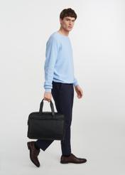 Чорна чоловіча шкіряна сумка TORMS-0020R-9I(W26)