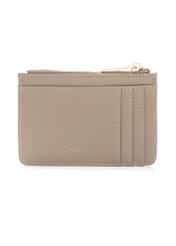 Бежевий футляр для карток POREC-0413-1B(W26), вигляд виробу спереду на білому тлі.