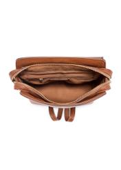 Жіночий рюкзак коньячного кольору TOREC-1198-1F(W26), вигляд виробу всередині на білому тлі.