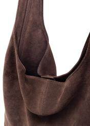 Коричнева замшева жіноча сумка-шопер TORES-1177-1I(W26)