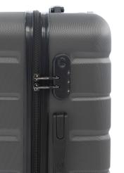 Маленька валіза на колесах WALAB-0067-9B-19(W26), вигляд кодового замка виробу на білому фоні.