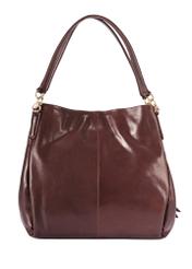 Brązowa skórzana damska torebka shopper TORES-0636-1H(Z26)