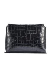 Czarna torebka damska croco TORES-1159-9G(Z26)